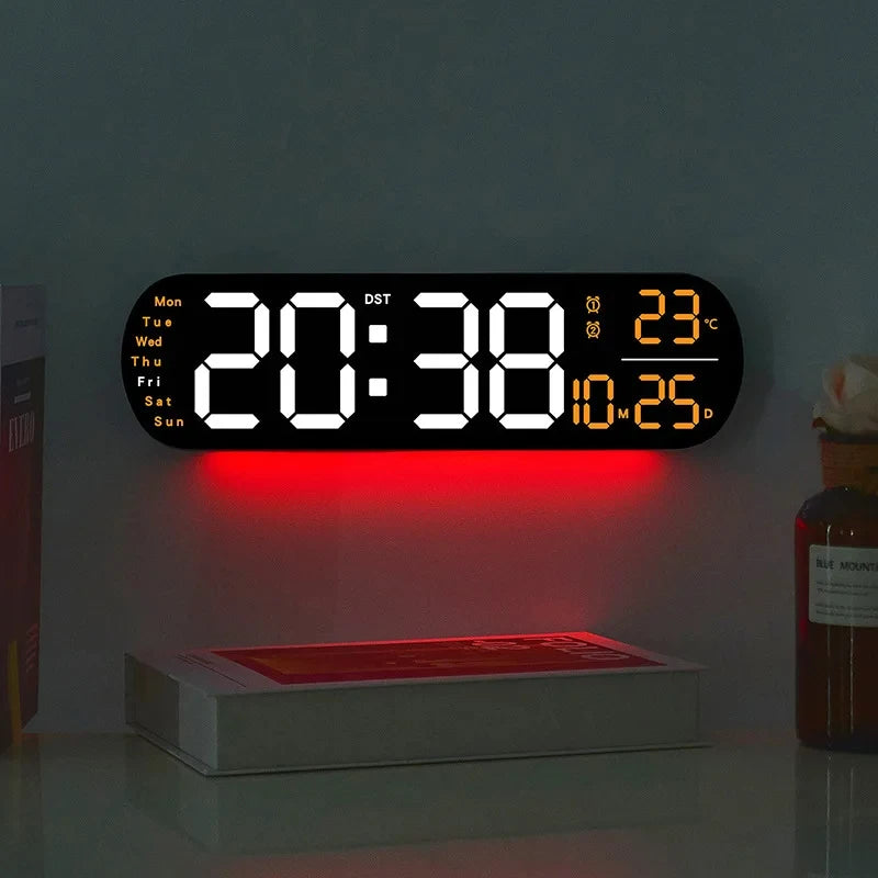 LED Wall Clock with Atmosphere Light