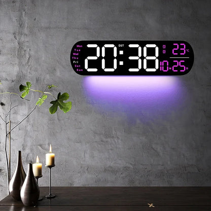 LED Wall Clock with Atmosphere Light